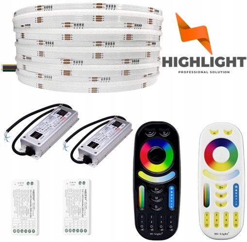25m Sada Led pásik Cob Rgbw 16W 24V CRI90 Wi-Fi