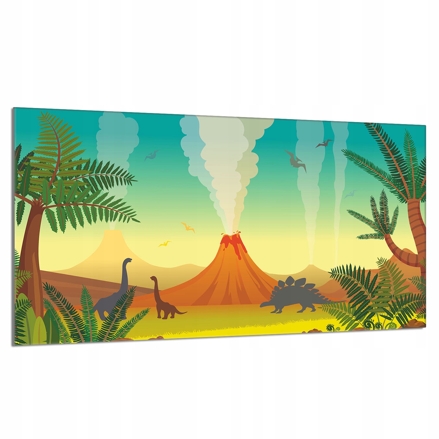 Skleněná ochranná deska na sporák 90x52 Vulkán Do Kuchyně