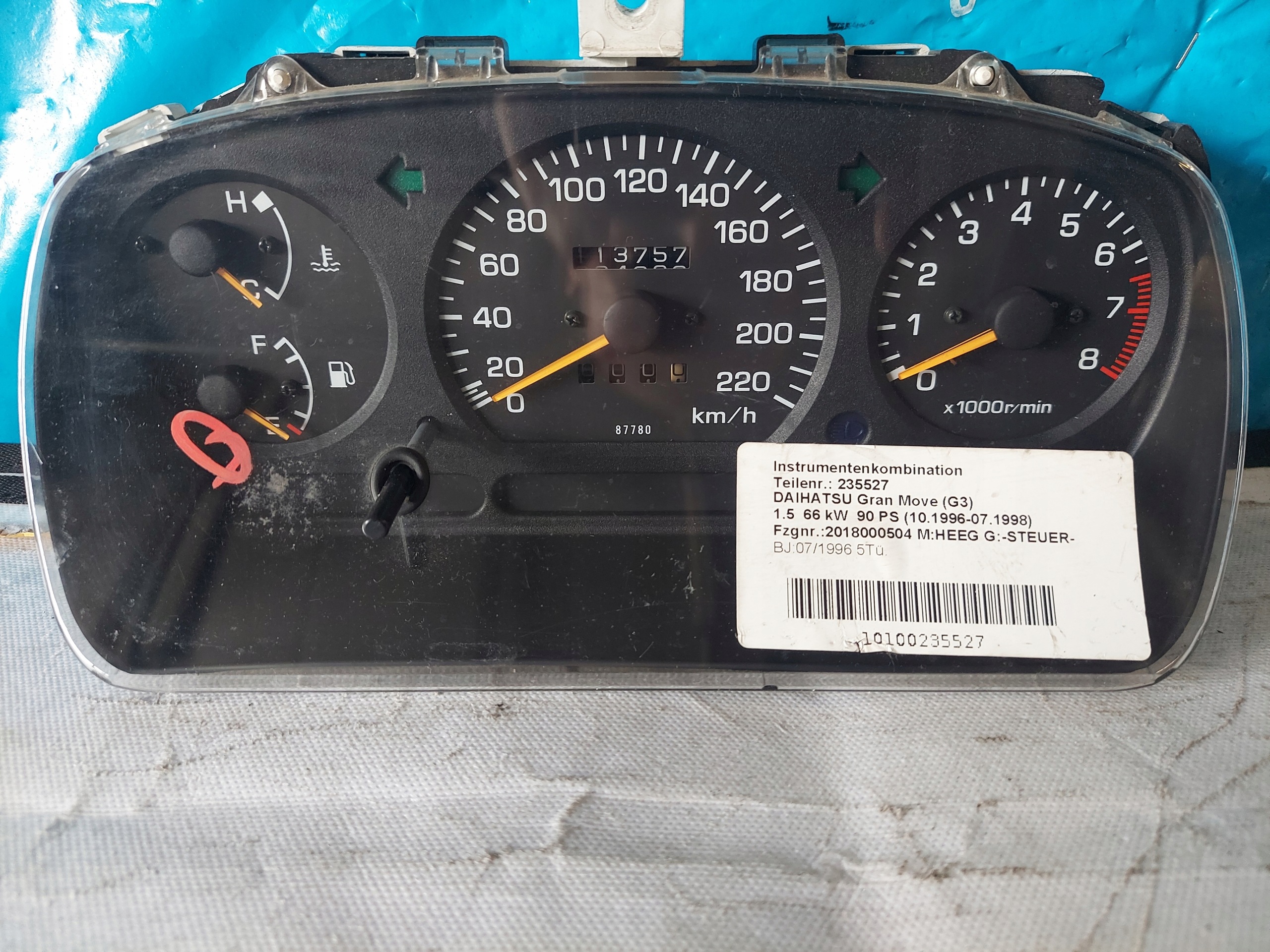 dials clock DAIHATSU GRAN MOVE 1.5 B 83010-87792