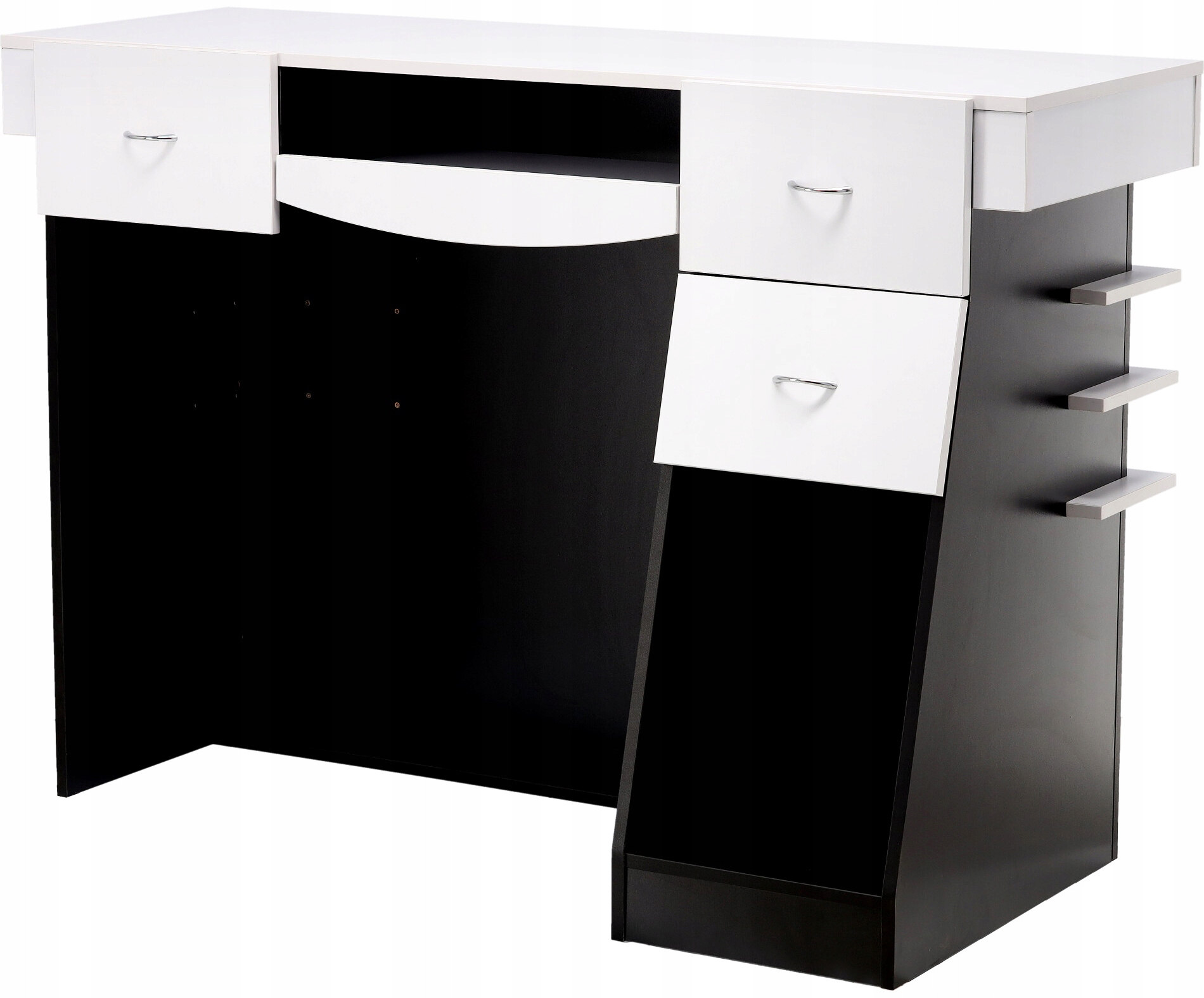 Recepcja fryzjerska lakierowana Cameron 140 cm kosmetyczna do salonu SPA Szerokość mebla 140 cm