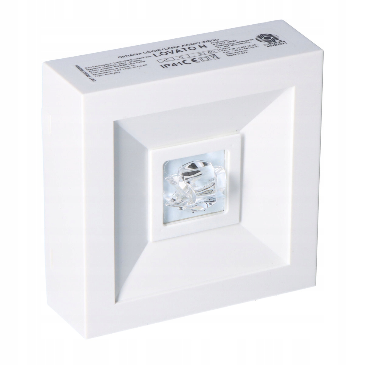 Led nouzové svítidlo Lovato N Eco 3W 6000K 1h, jednoúčelové, korytová optika