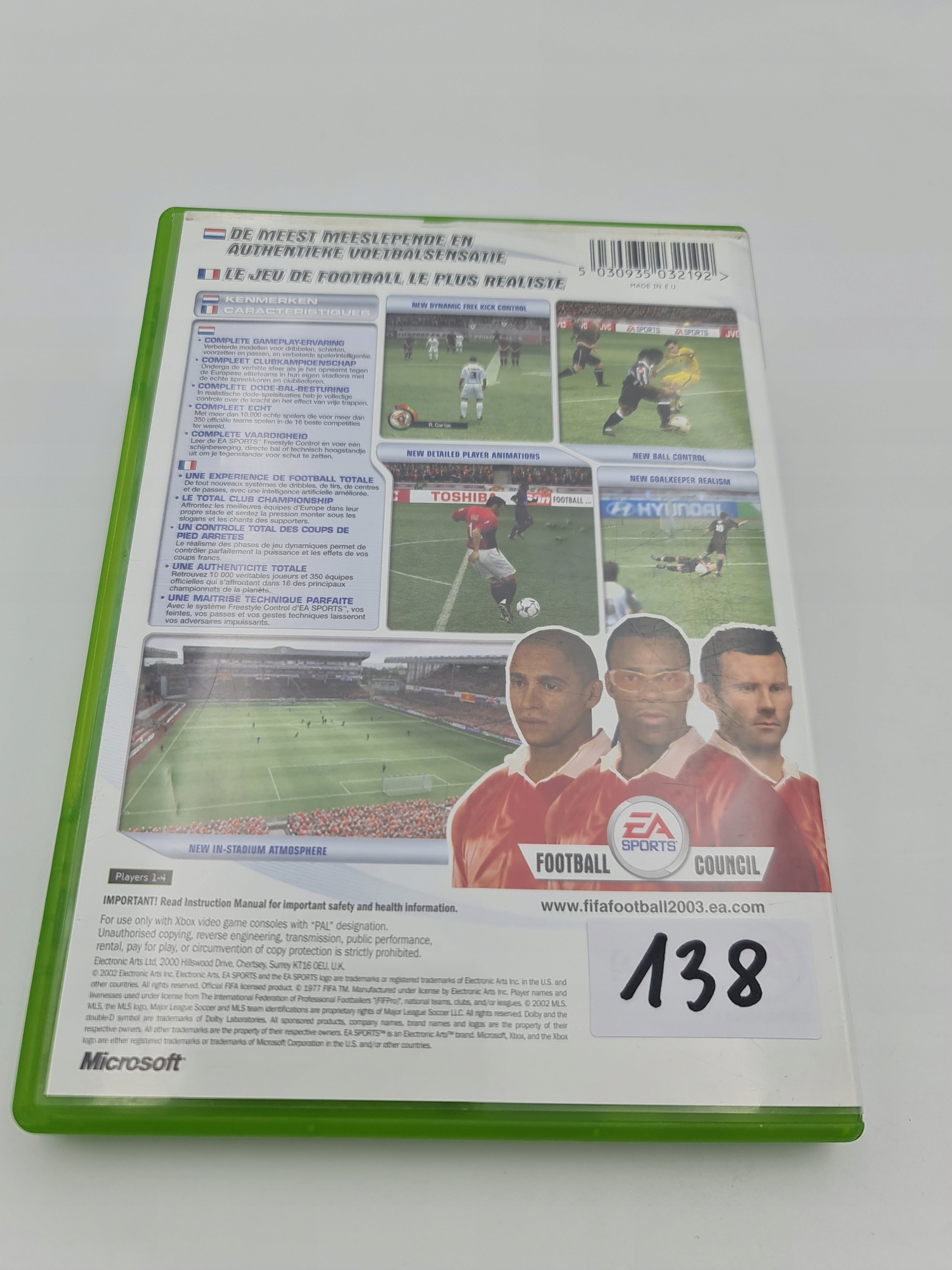 XBOX FIFA FOOTBALL 2003 Platforma Microsoft Xbox