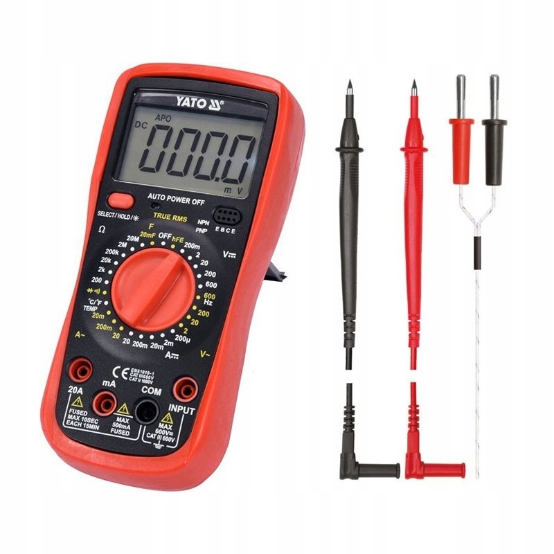 Multimetr True RMS YATO YT-73083 temp hold podśw Marka Yato