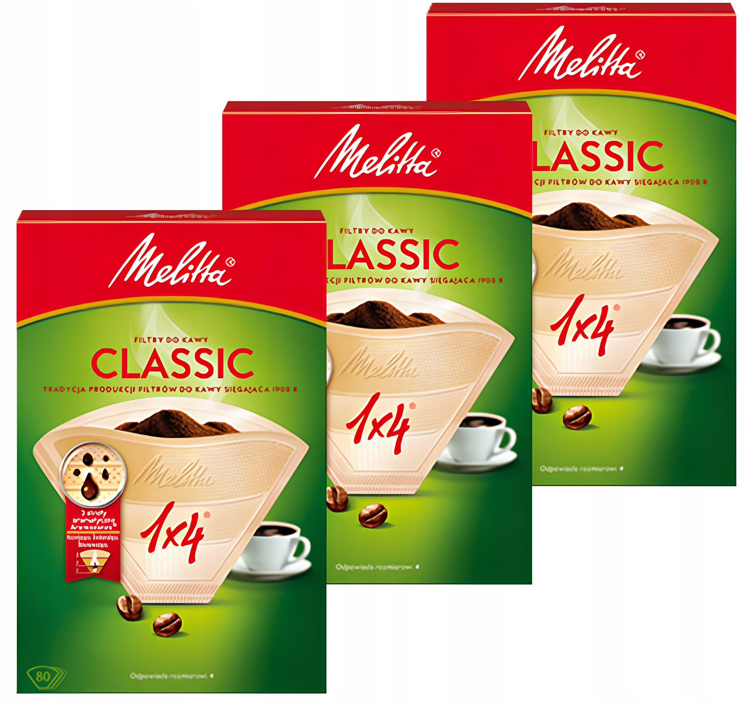 

3x Papierowe filtry do kawy Melitta Classic 240szt