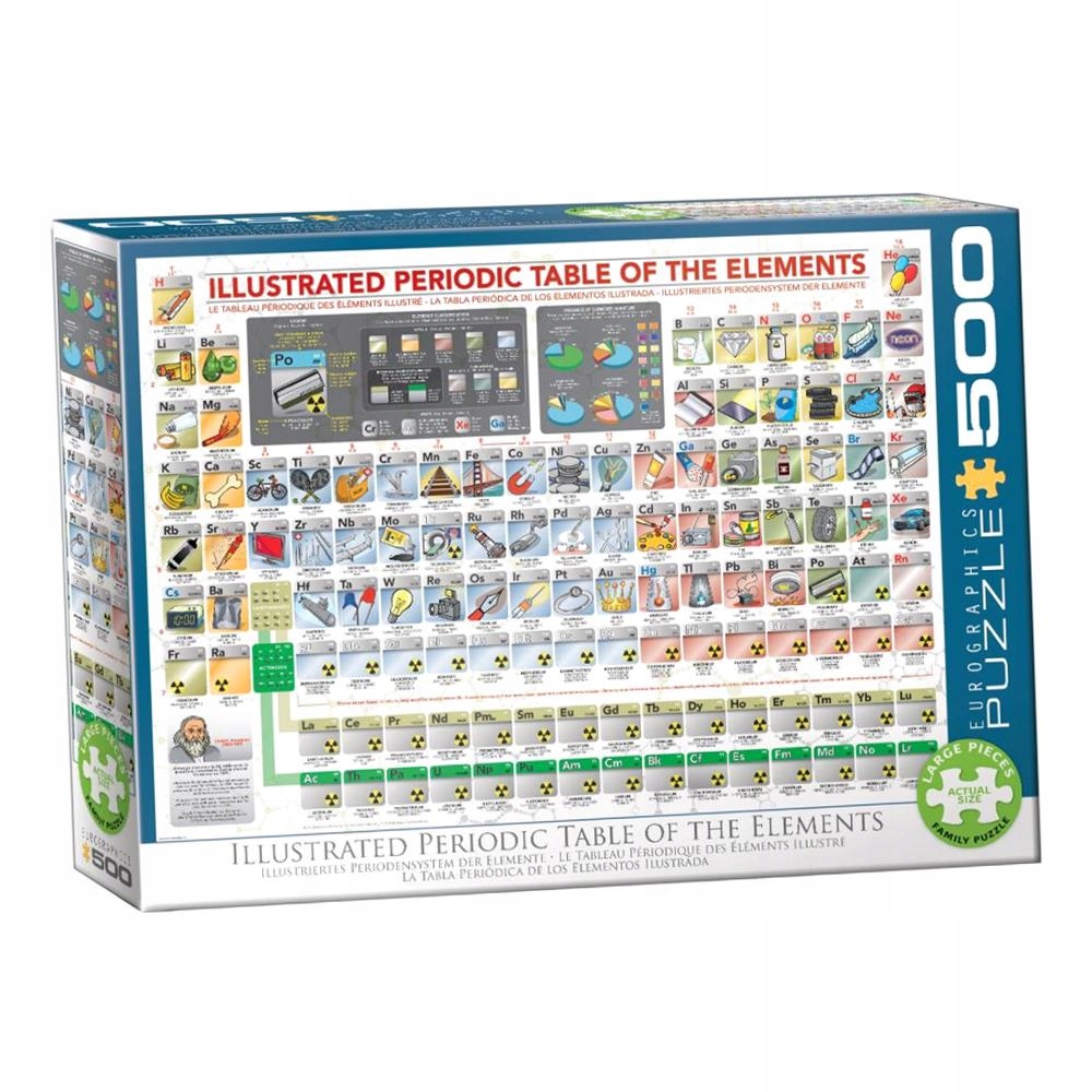 PUZZLE 500 ILLUSTRATED PERIODIC TABLE 6500-5355