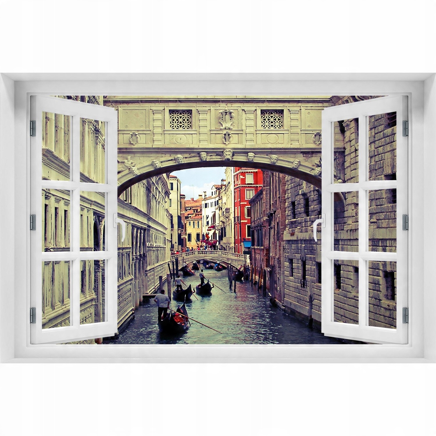 

Naklejka na ścianę 3D Okno Wenecja Włochy 150x100