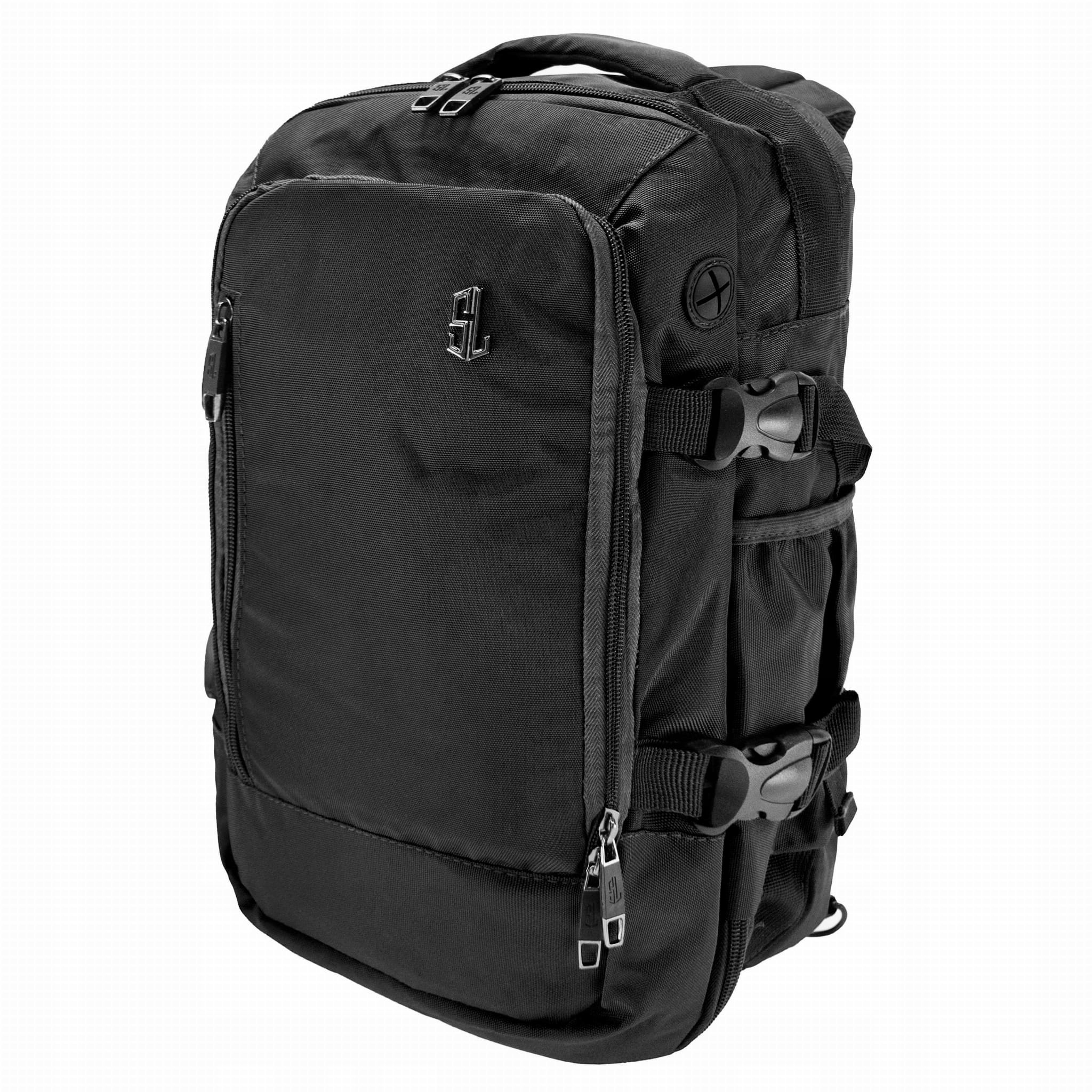 Plecak kabinowy do samolotu Semi Line P8298-1 czarny pojemny lekki Wizz Air