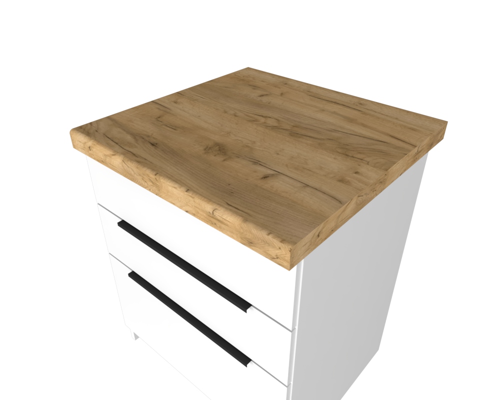 Kuchyňská deska 140 Cm x 60 cm x 3,8 cm, deska na míru dub craft zlatý