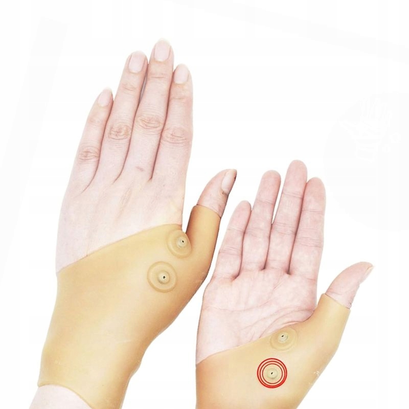 OPASKA MAGNETYCZNA NA NADGARSTEK OPASKA SILIKONOWA Z MAGNESAMI NA DŁOŃ 2X Marka bez marki