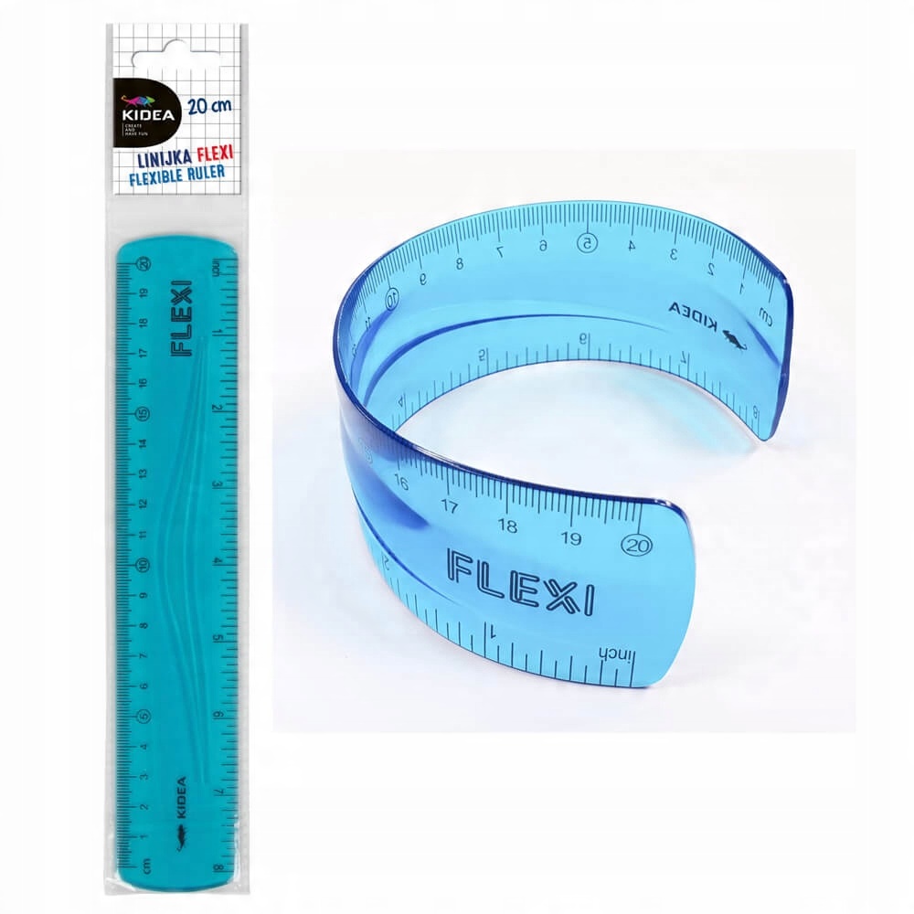 

Linijka elastyczna Flexi niebieska 20cm Kidea
