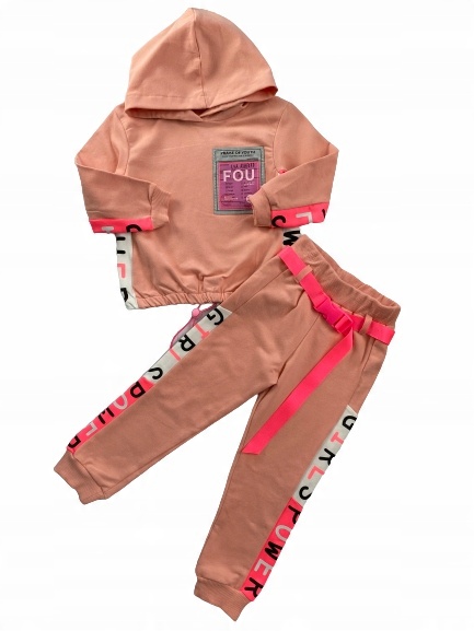 

Dres dziewczęcy komplet bluza spodnie r 110 4 lata