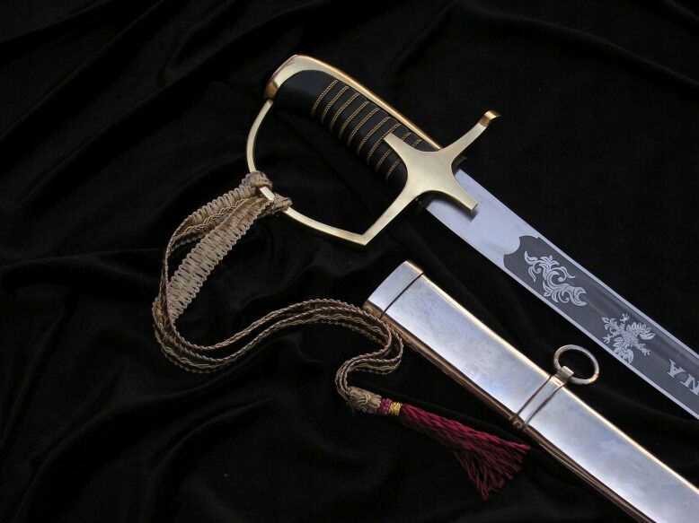 Polská důstojnická šavle polské armády WZ/1976 s pouzdrem Čest a vlast
