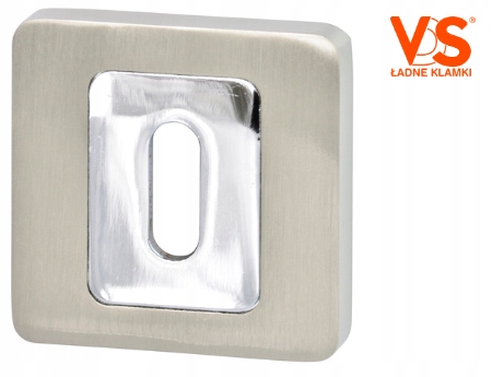 

Vds R62 rozeta nikiel satyna/chrom na klucz