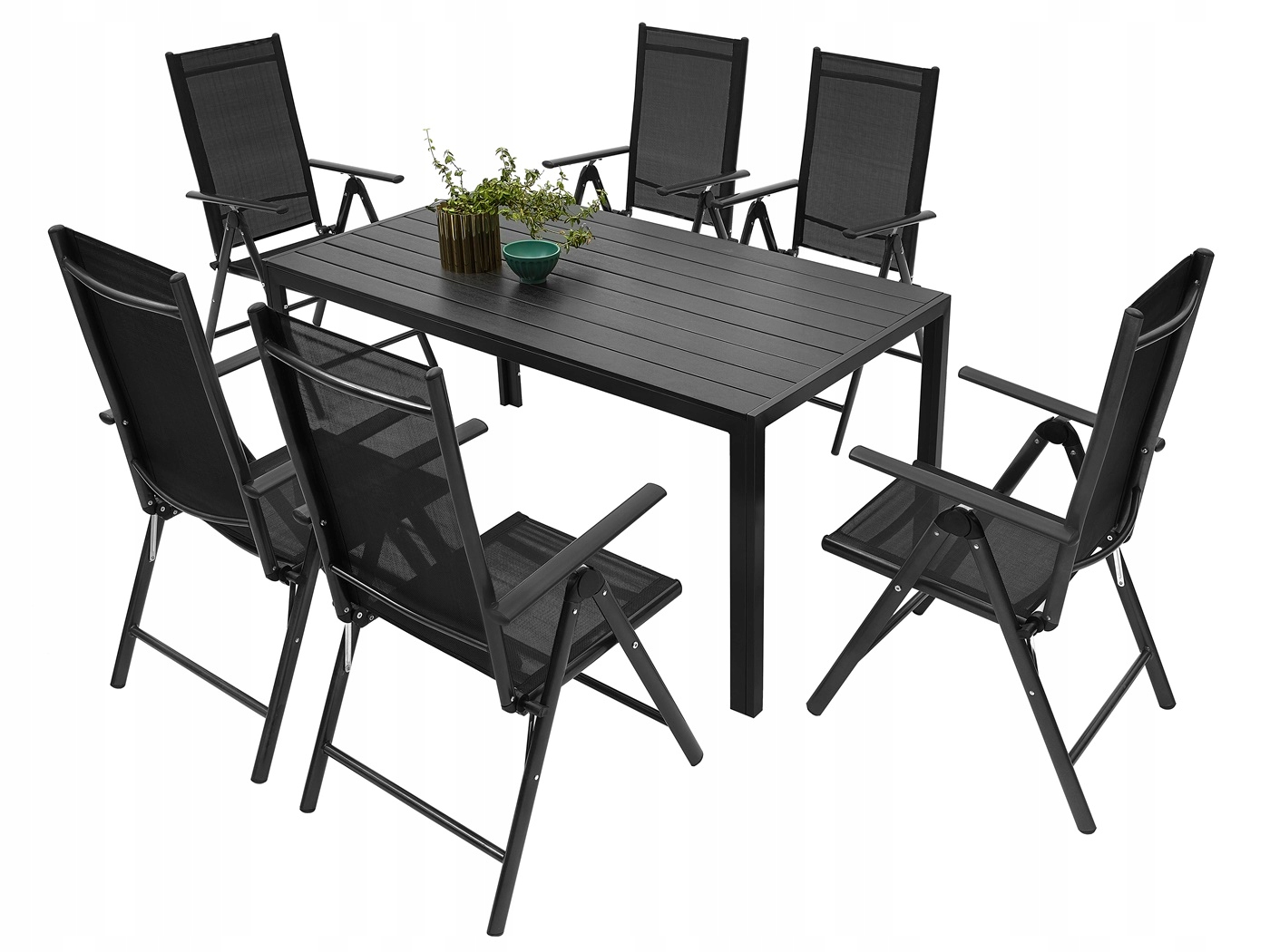 MEBLE OGRODOWE ZESTAW STÓŁ 6+1 NA TARAS BALKON Rodzaj stół i krzesła