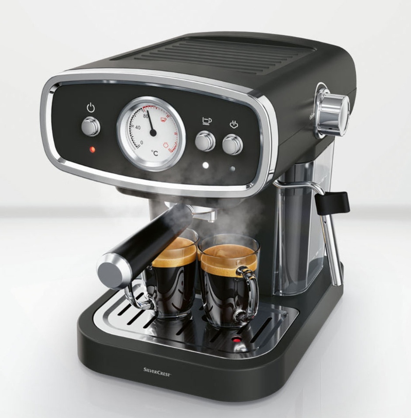 EKSPRES CIŚNIENIOWY KOLBOWY SILVERCREST 1050W Marka bez marki