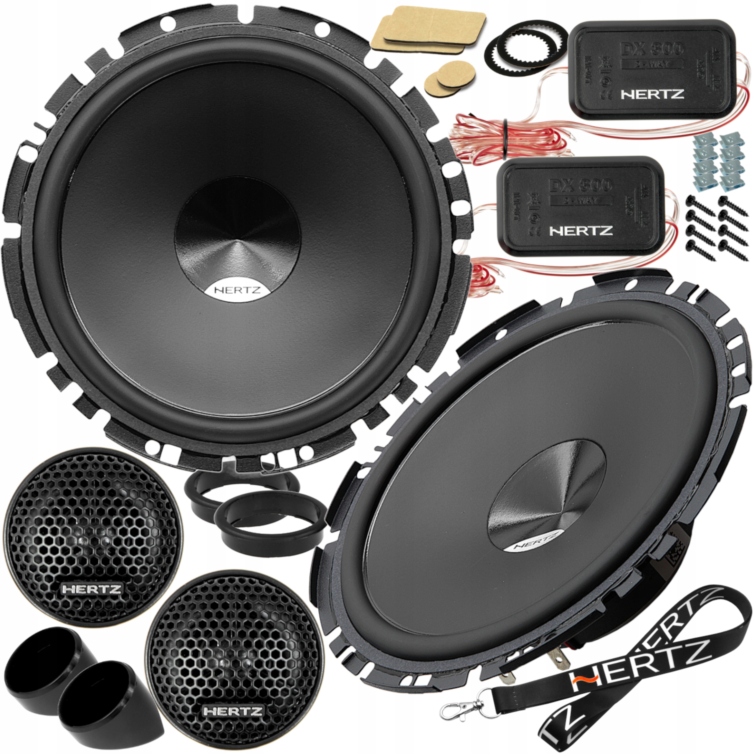 Hertz DSK170.3 Mocne głośniki 165mm basowe i wysokotonowe do