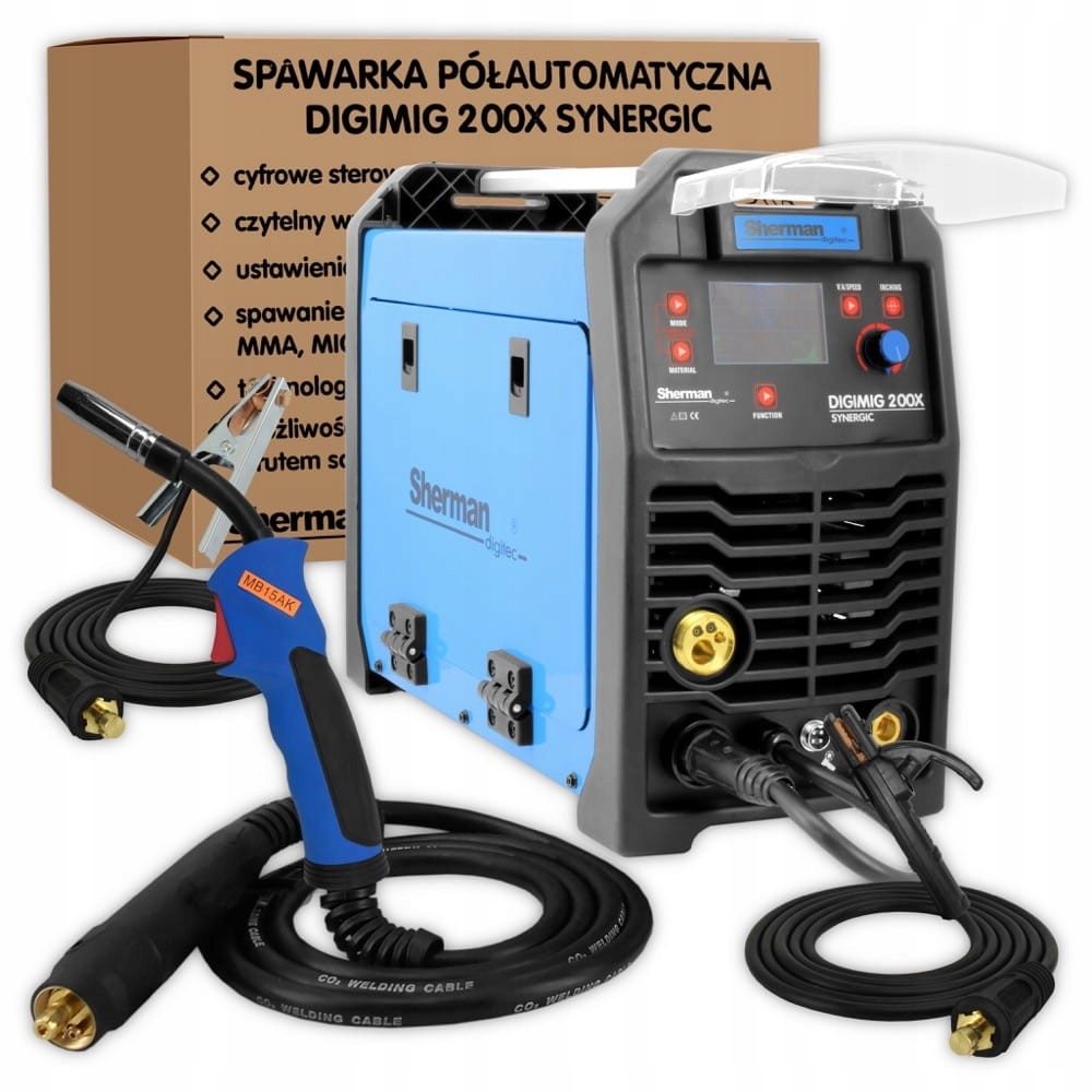 Poloautomatický svařovací stroj Sherman Mig/mag 200A 200X Synergic Synergia migomat