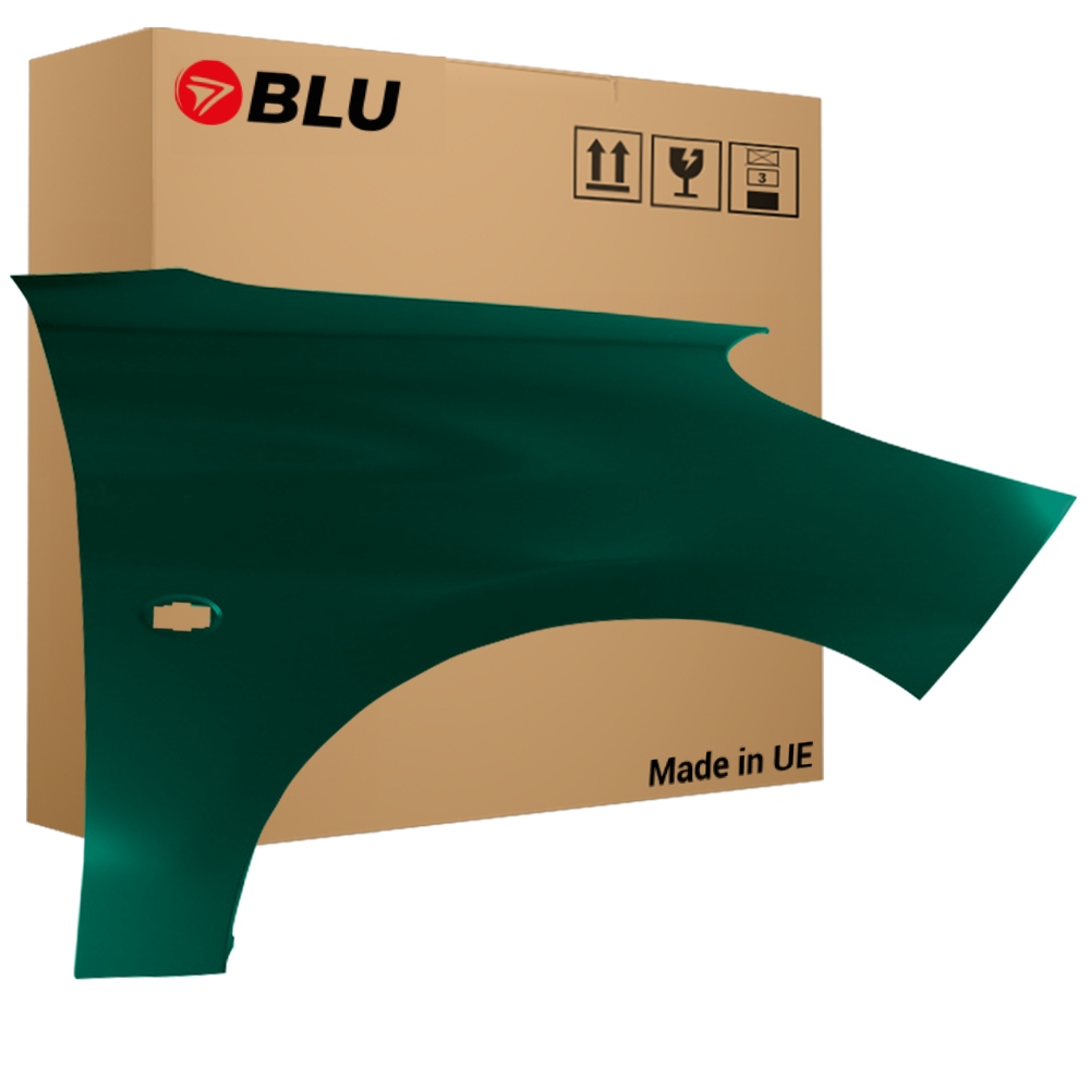 Blu Blatník Peugeot 206+ M08J pravý zelený 07-14 přední VertTieBreak