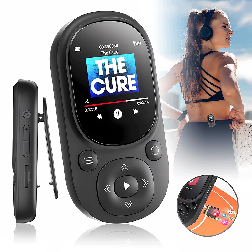 MP3 přehrávač s 64GB LCD pamětí, 1.44palcový displej typu c Port s Fm rádiem