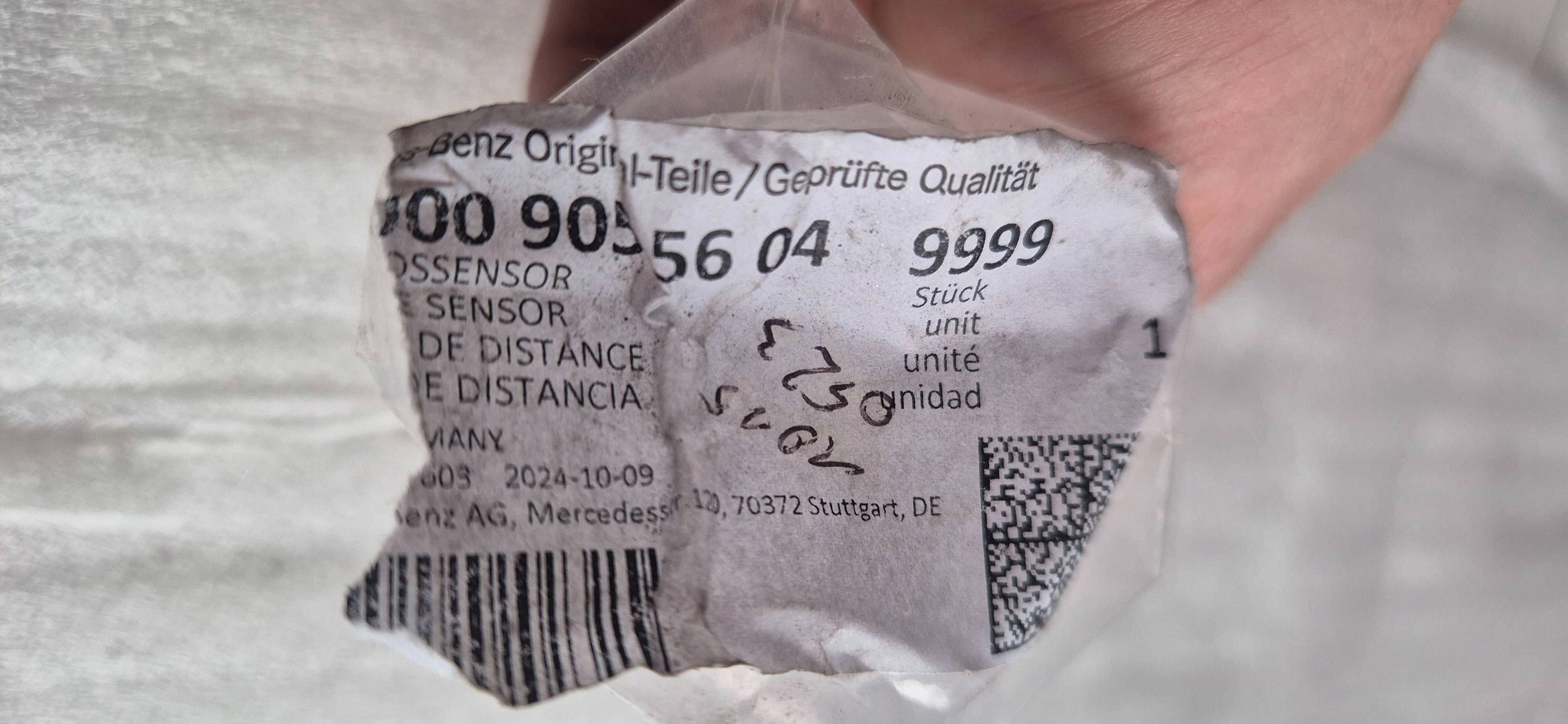 MERCEDES CLA W117 / A176 / SPRINTER Датчики парковки датчик 3 штук. оригинал