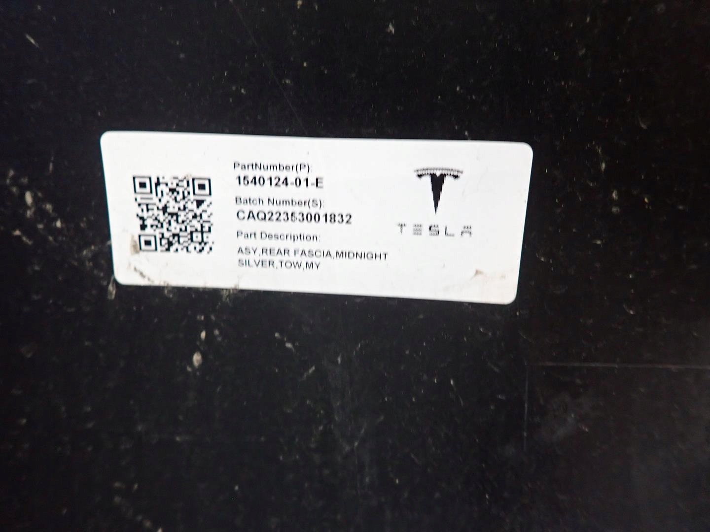 bumper rear part rear TESLA Y 2021