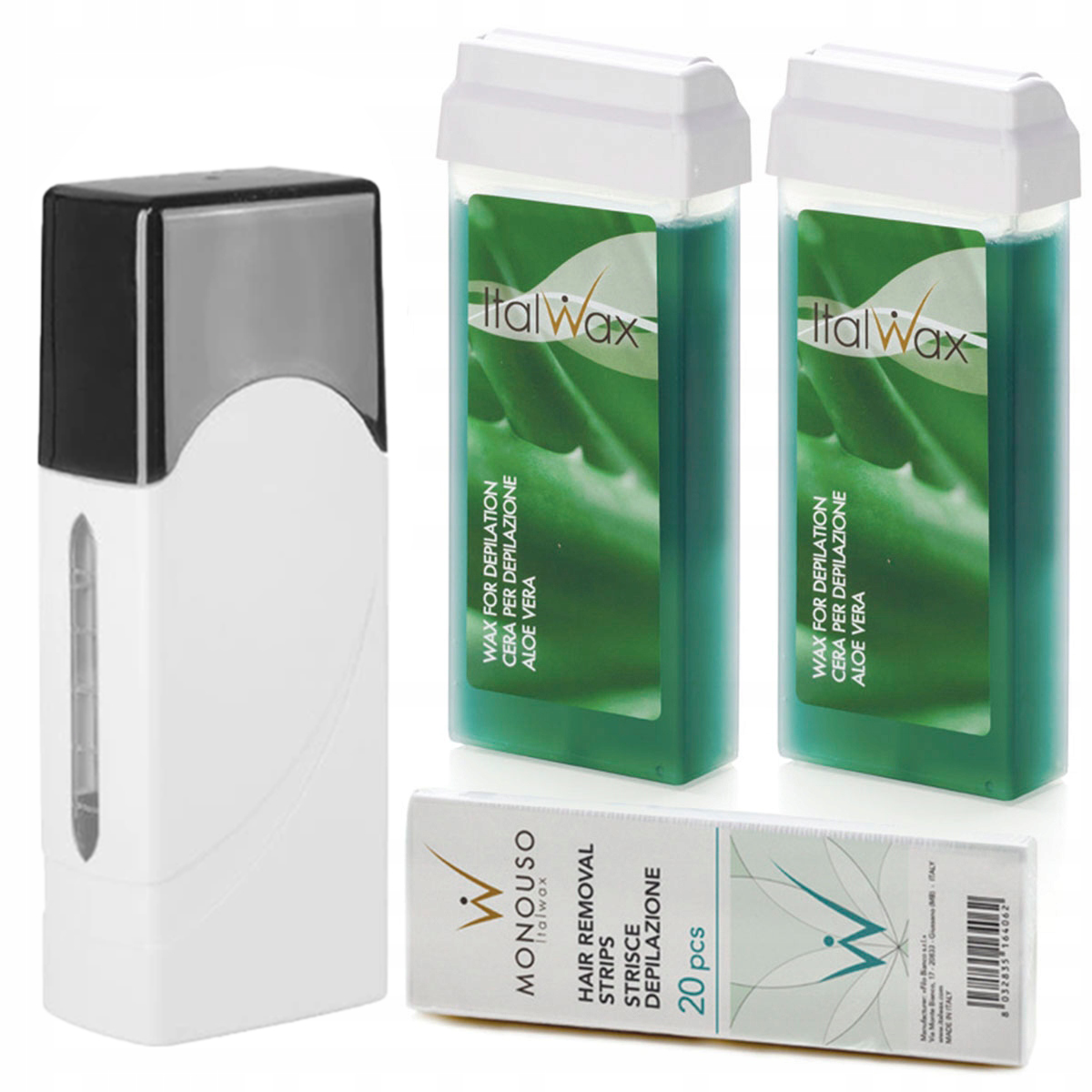 

Zestaw Depilacja 2X Wosk Aloes podgrzewacz paski