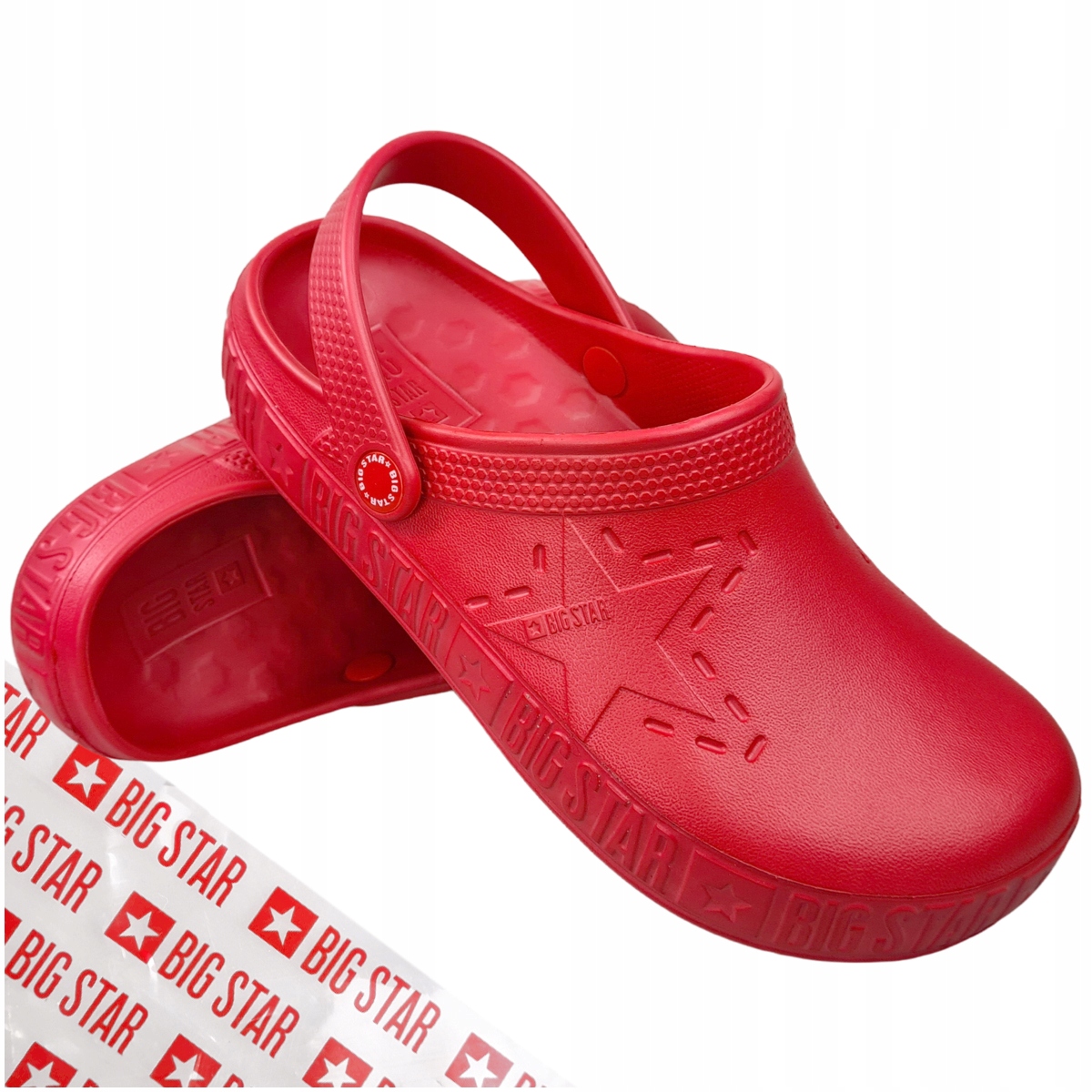 

Klapki Big Star dziecięce czerwone II375004 34