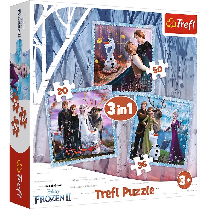 KRAINA LODU 3W1 Trefl Puzzle 106 EL 34853