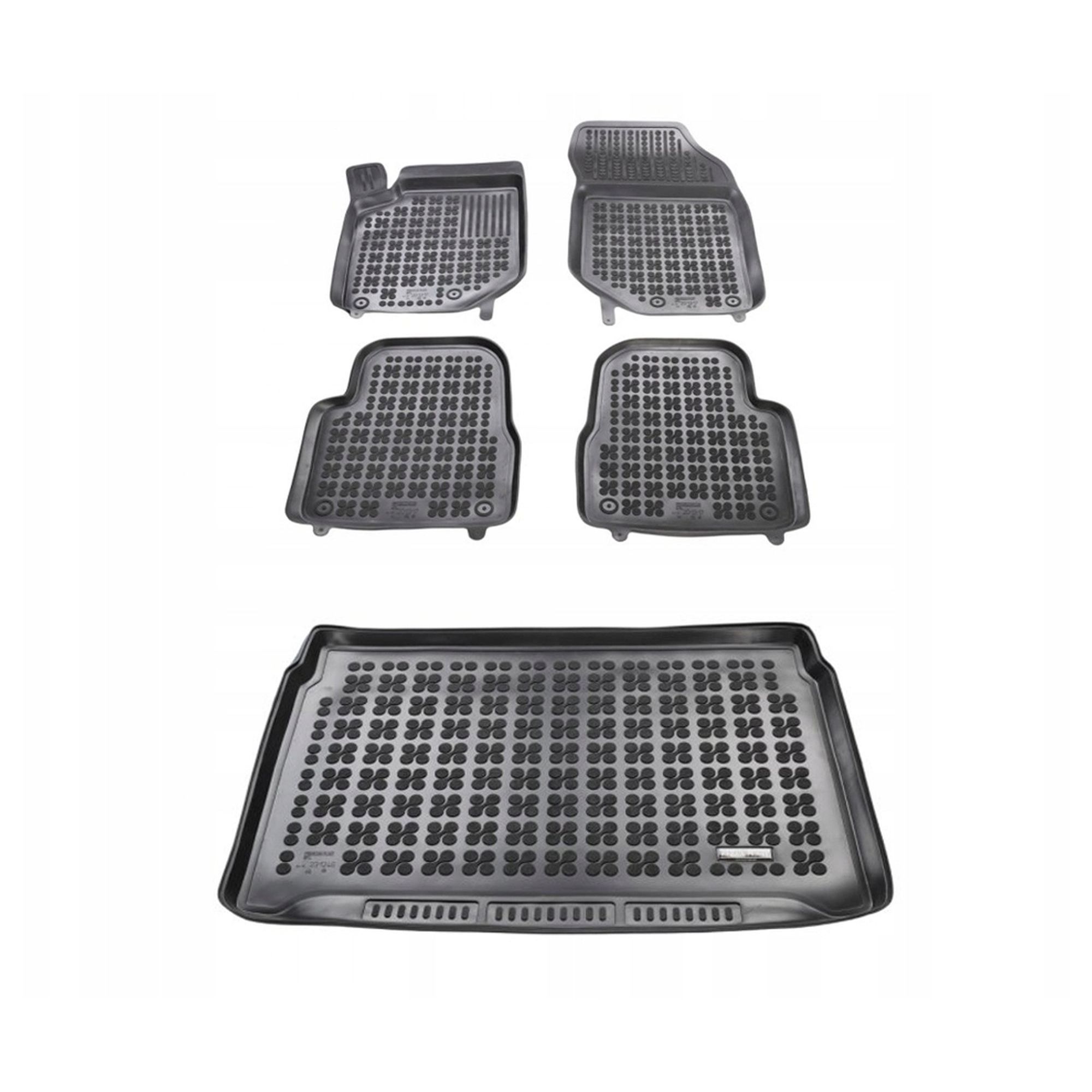 Gumowy zestaw dywaniki i mata Peugeot 2008 II od 2019 górna podłoga bagażni