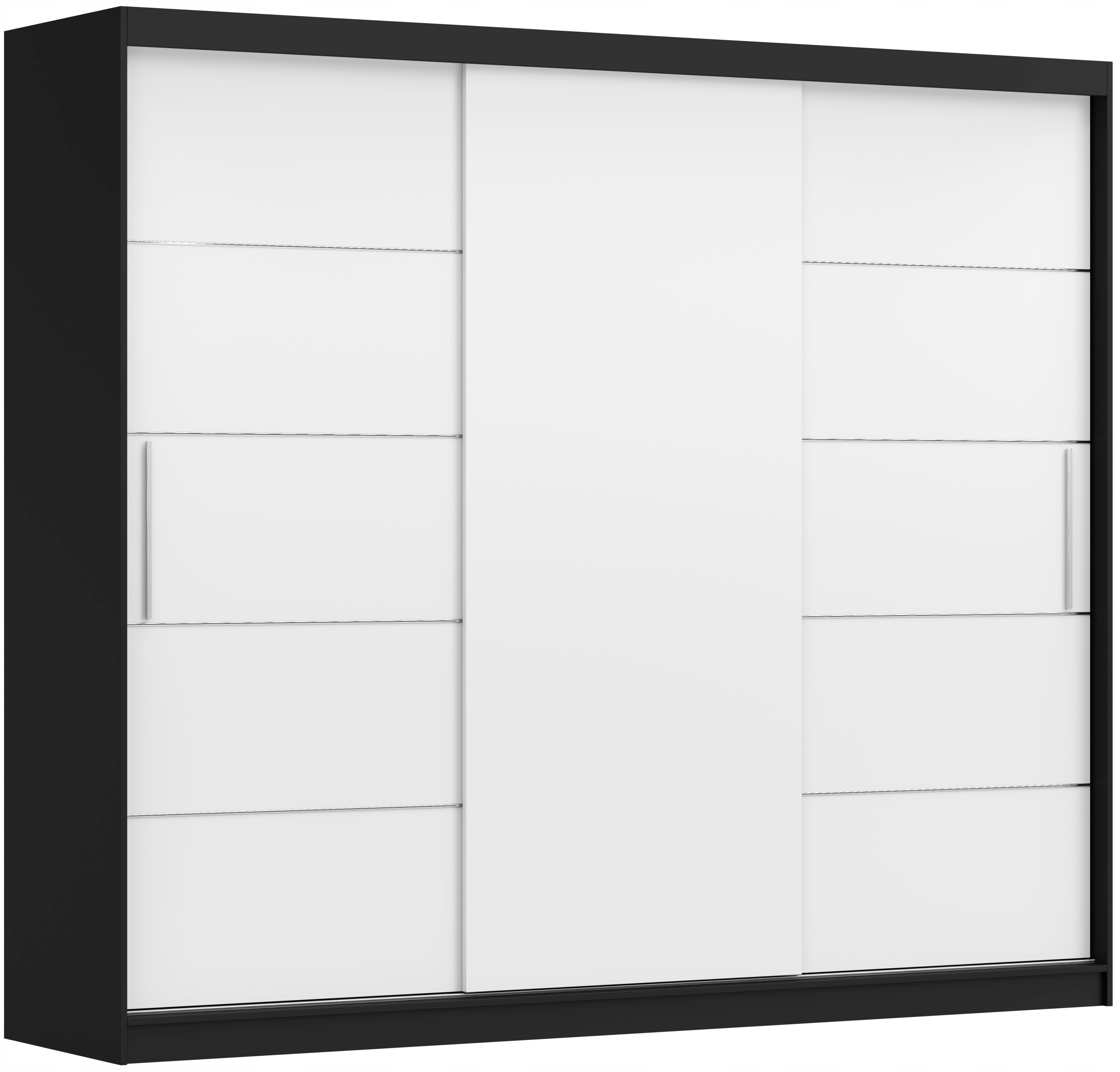 SZAFA PRZESUWNA 3 DRZWIOWA ALBA II 250 + półki Szerokość mebla 250 cm