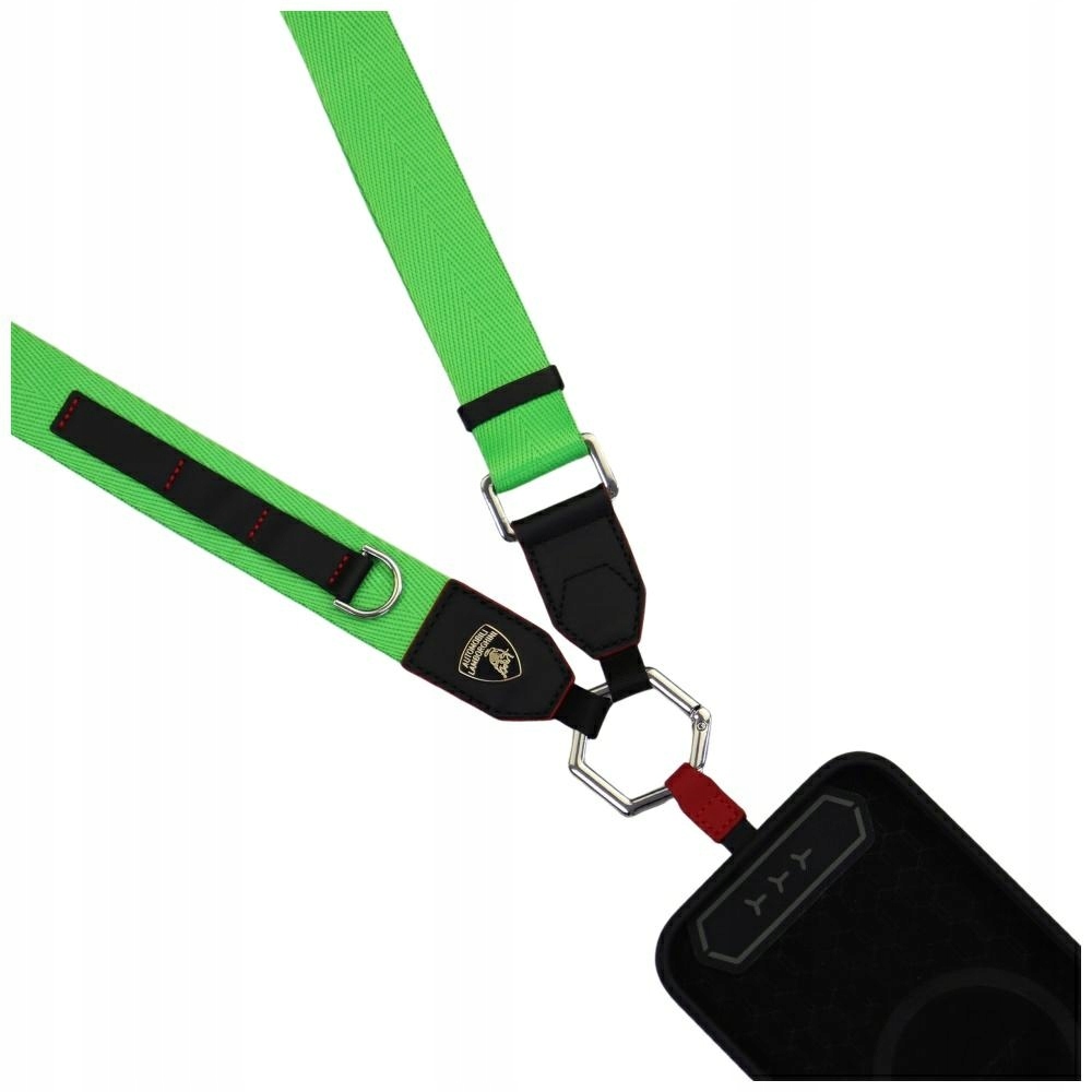 Lamborghini Vodítko D1 Crossbody Webbing Strap Zelené