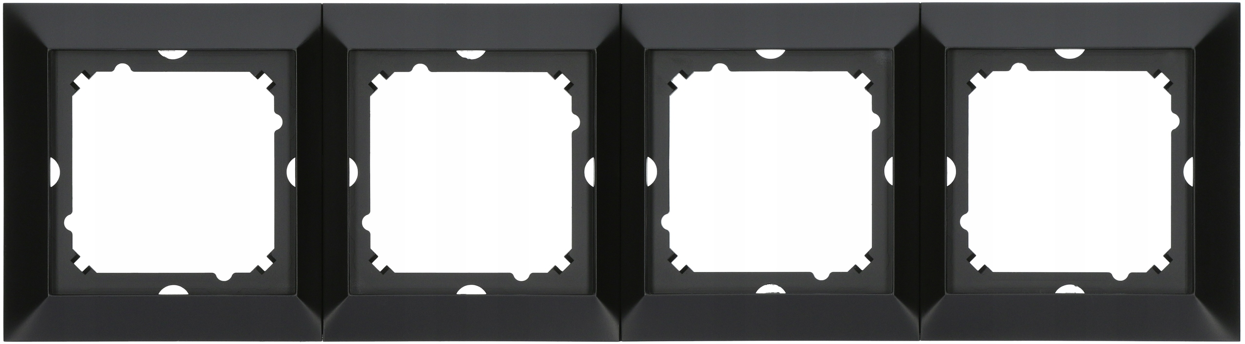 

Ramka poczwórna Premium czarny Mat