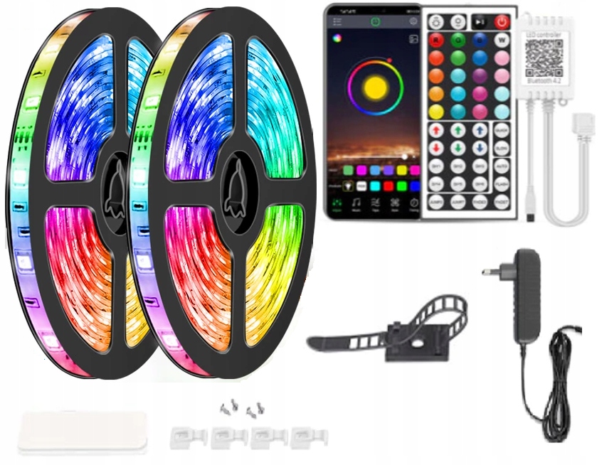 

Zestaw Led 20M Rgb 5050 Pilot Bluetooth Aplikacja