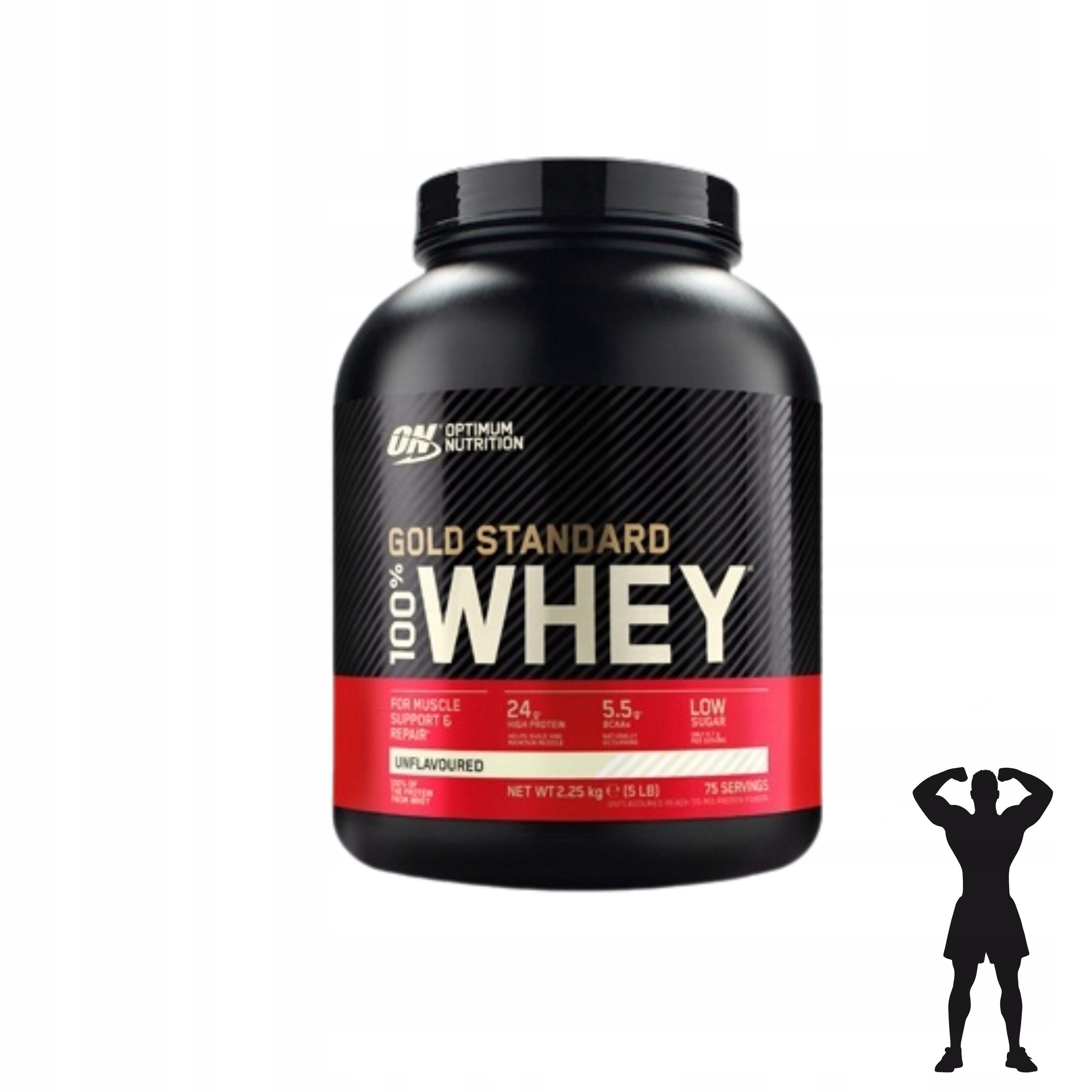 Bílkoviny Optimum Nutrition Gold Standard Whey 2250 g Přírodní 76 porcí Wpc