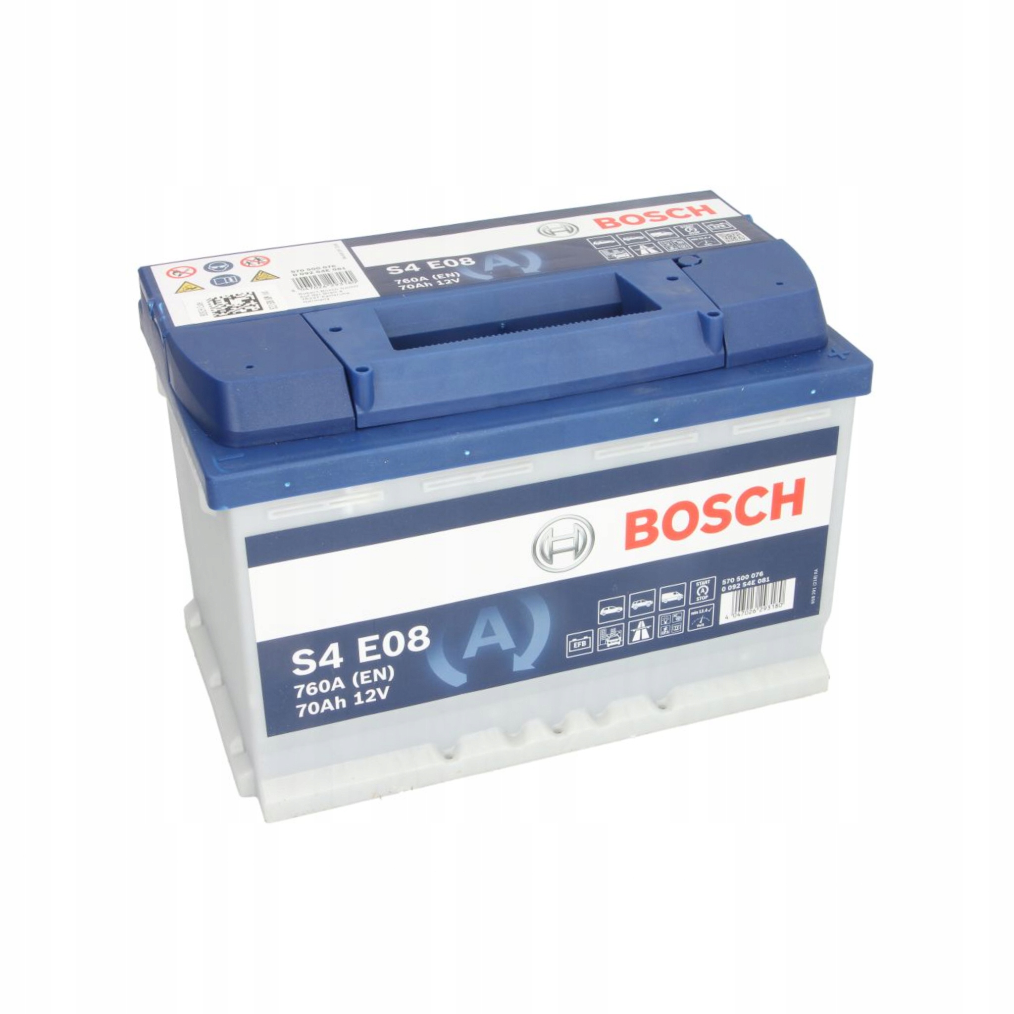 Аккумулятор BOSCH EFB S4E08 0 092 S4E 081 70 Ач