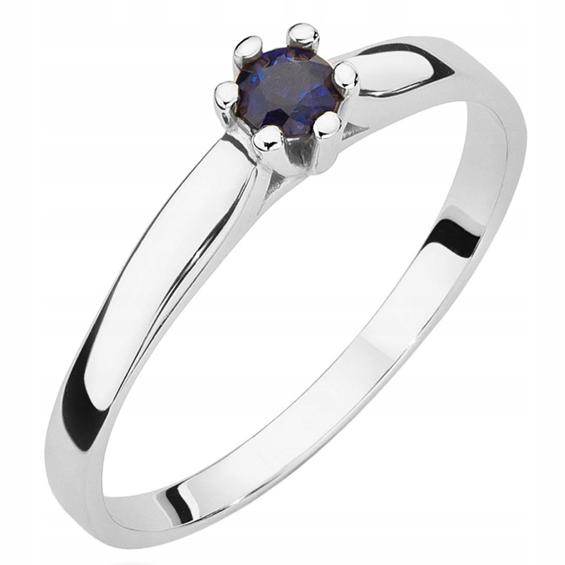 Zlatý Prstýnek se Safírem 0,15 ct