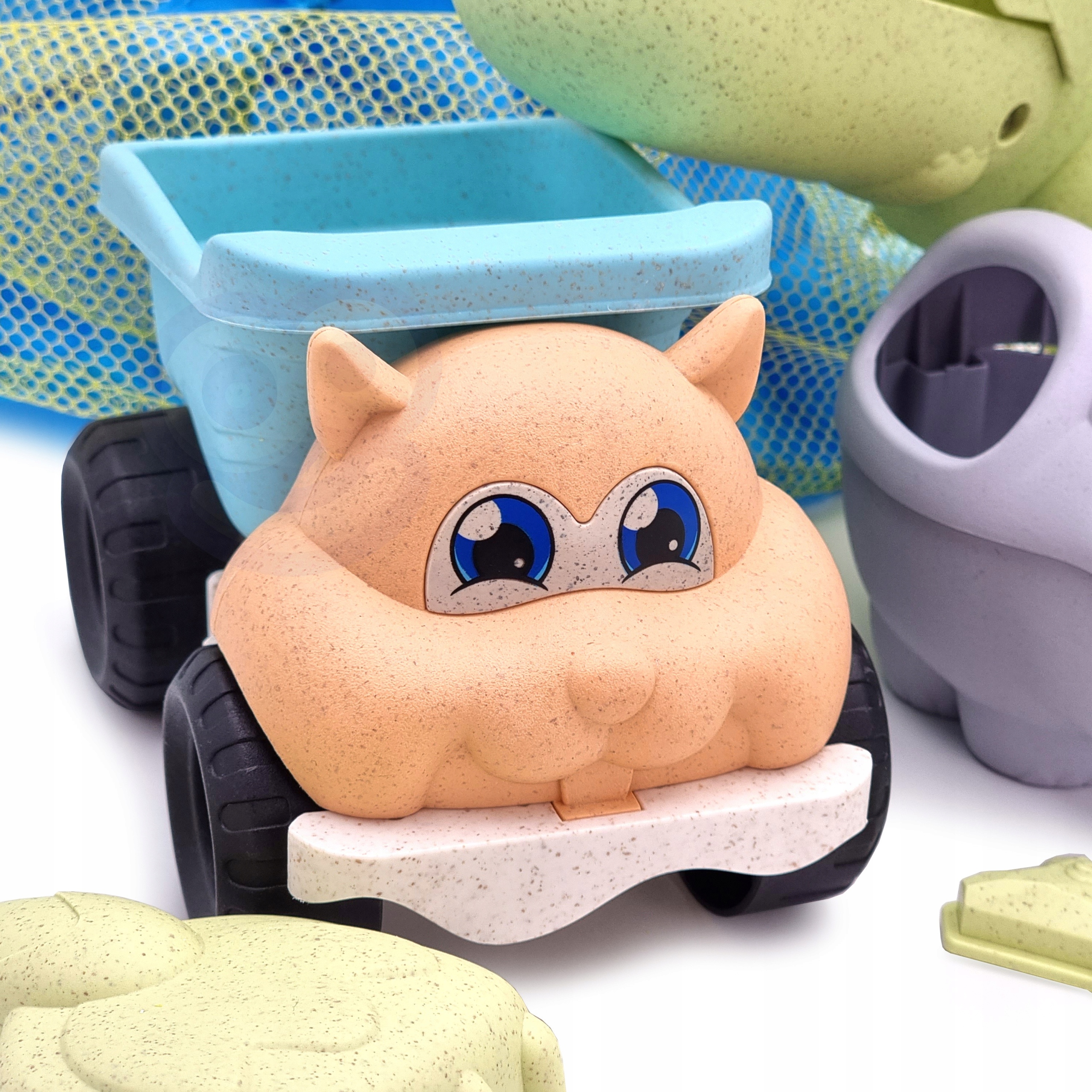 WOOPIE GREEN Zestaw do Piasku z Wiaderkiem i Łopatką Krokodyl w Plecaku 10 Marka Woopie