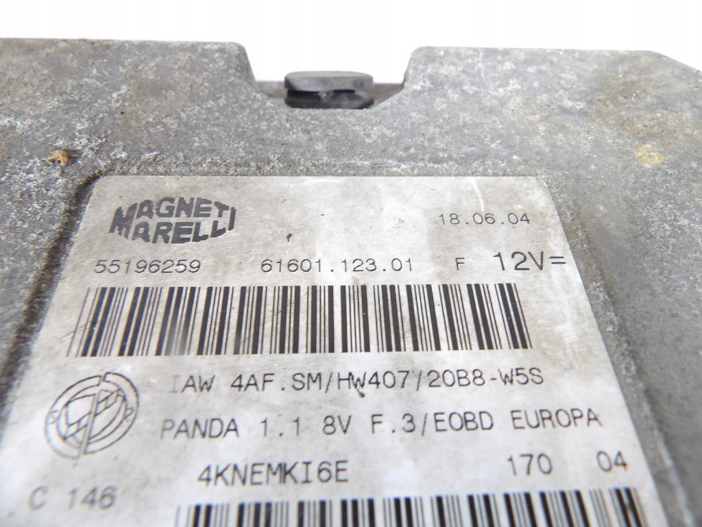 FIAT PANDA II 1.1B control unit of the engine 6160112301