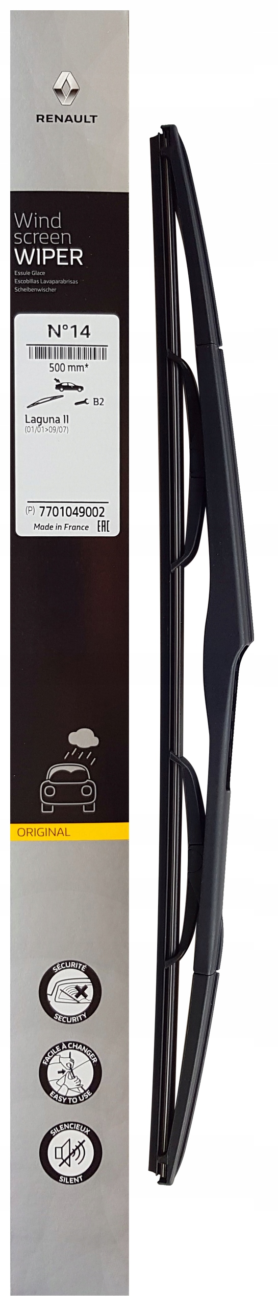 

Wycieraczka Tył Do Renault Laguna II 500MM Oe