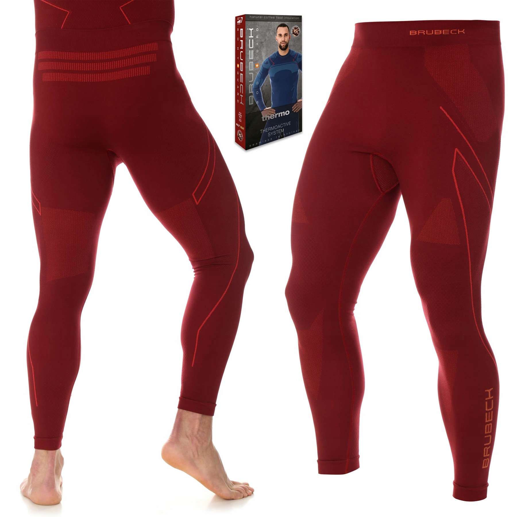 Termoaktivní lyžařské legíny Brubeck Thermo Termo kalhoty XXL