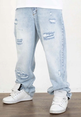 Kalhoty I8 Denim BAG82 Baggy světle modré