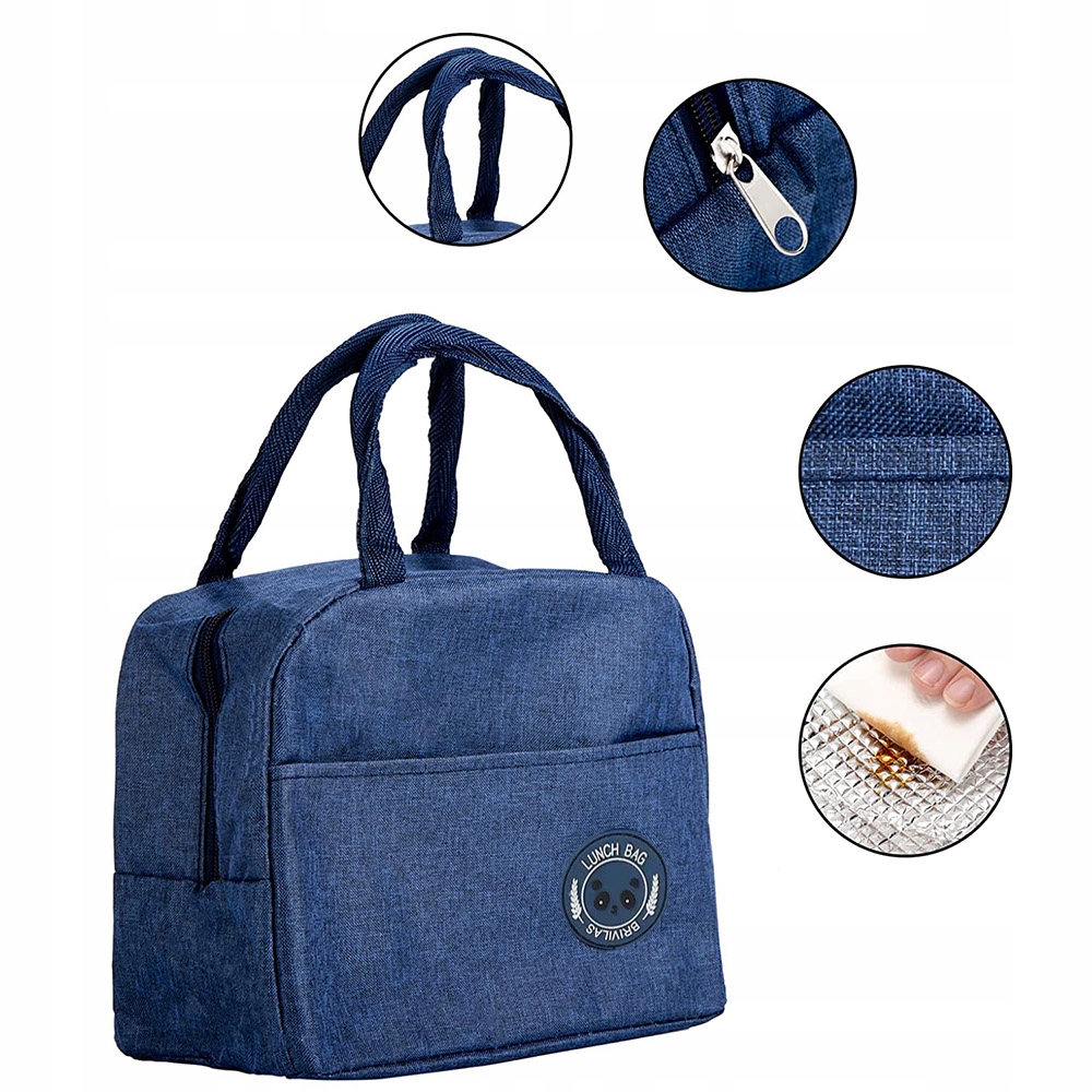 TORBA TERMICZNA ŚNIADANIOWA IZOLACYJNA NA JEDZENIE PIKNIK PLAŻĘ LUNCH BOX Marka Raltek