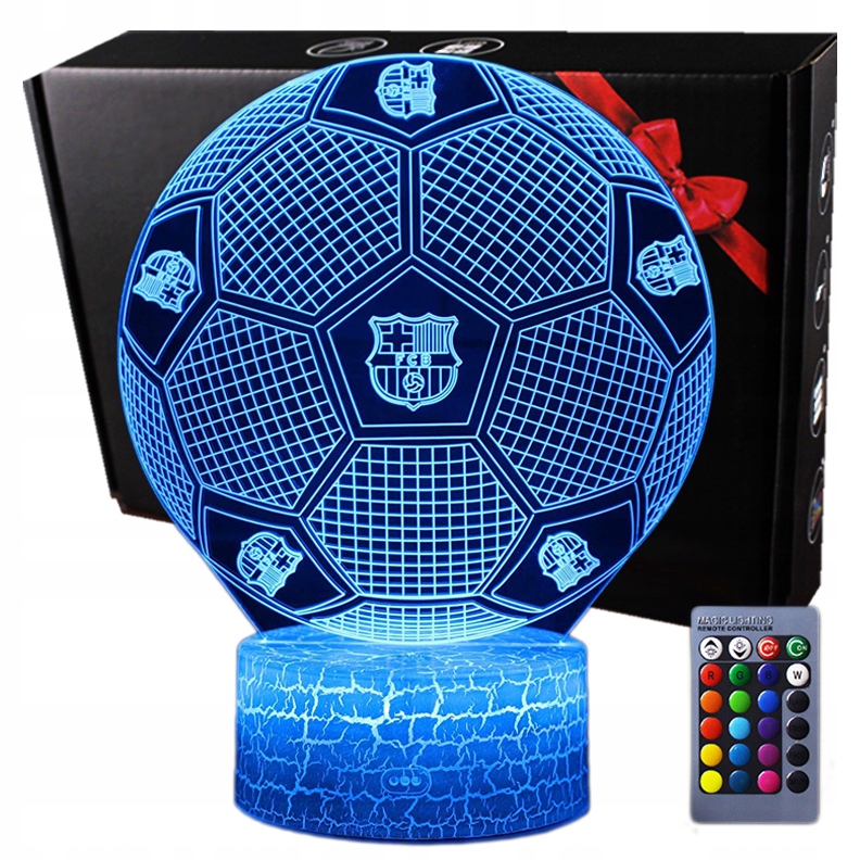 

Lampka 3D nocna led usb Piłka nożna Fc Barcelona