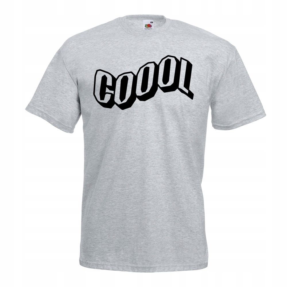 

Koszulka cool napis super S szara