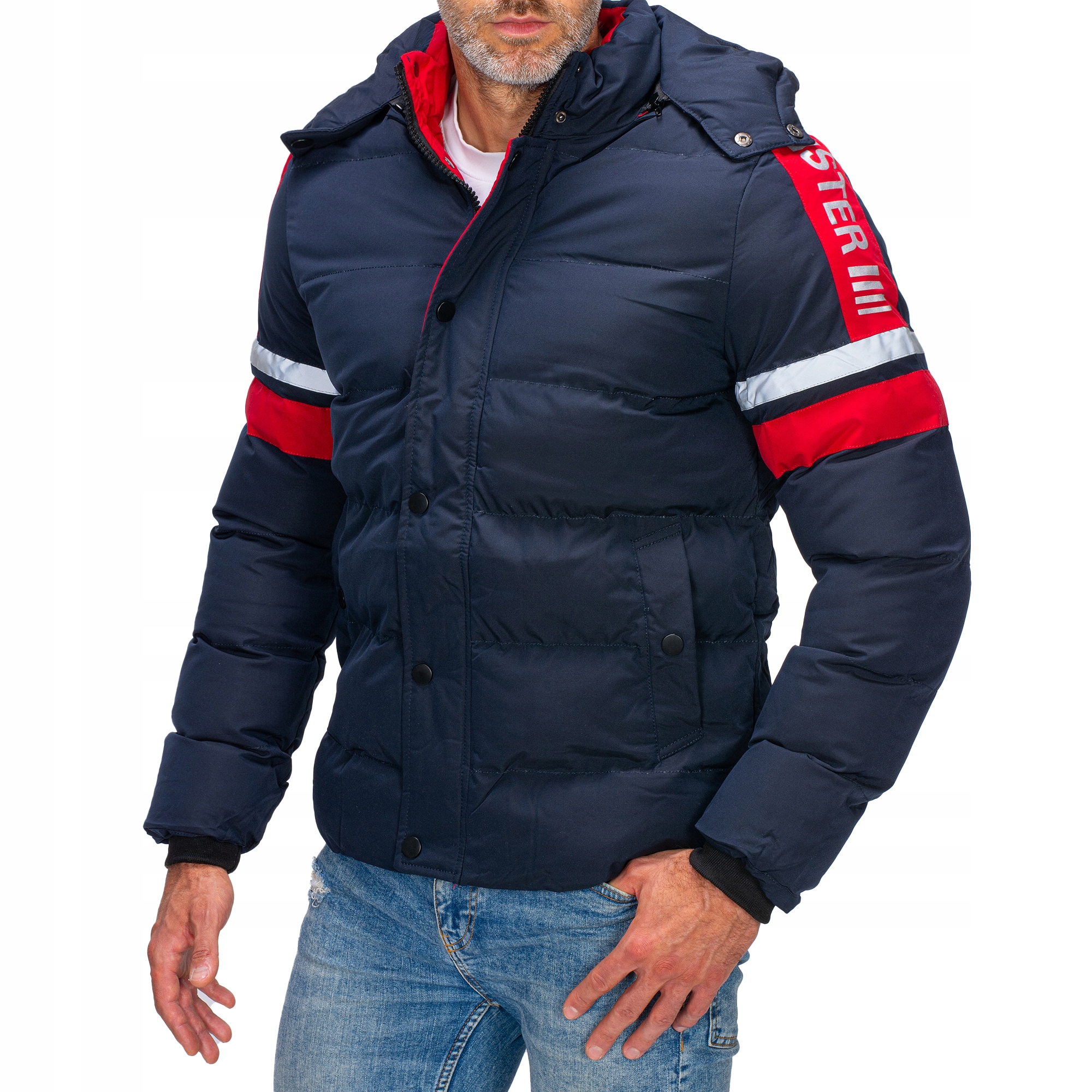 M8103 vel. XXL Pánská Zimní Prošívaná Bunda Brand