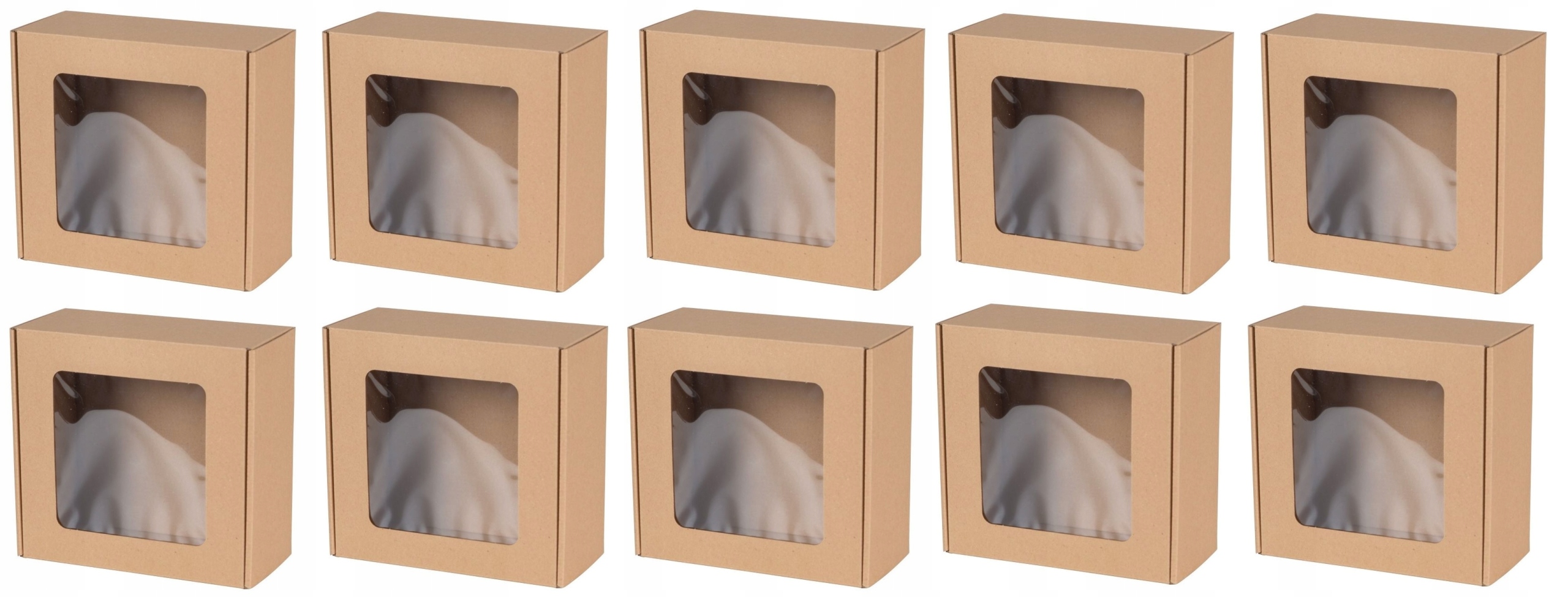 Pudełko Karton Z Okienkiem 20X20X10CM N 50 Sztuk
