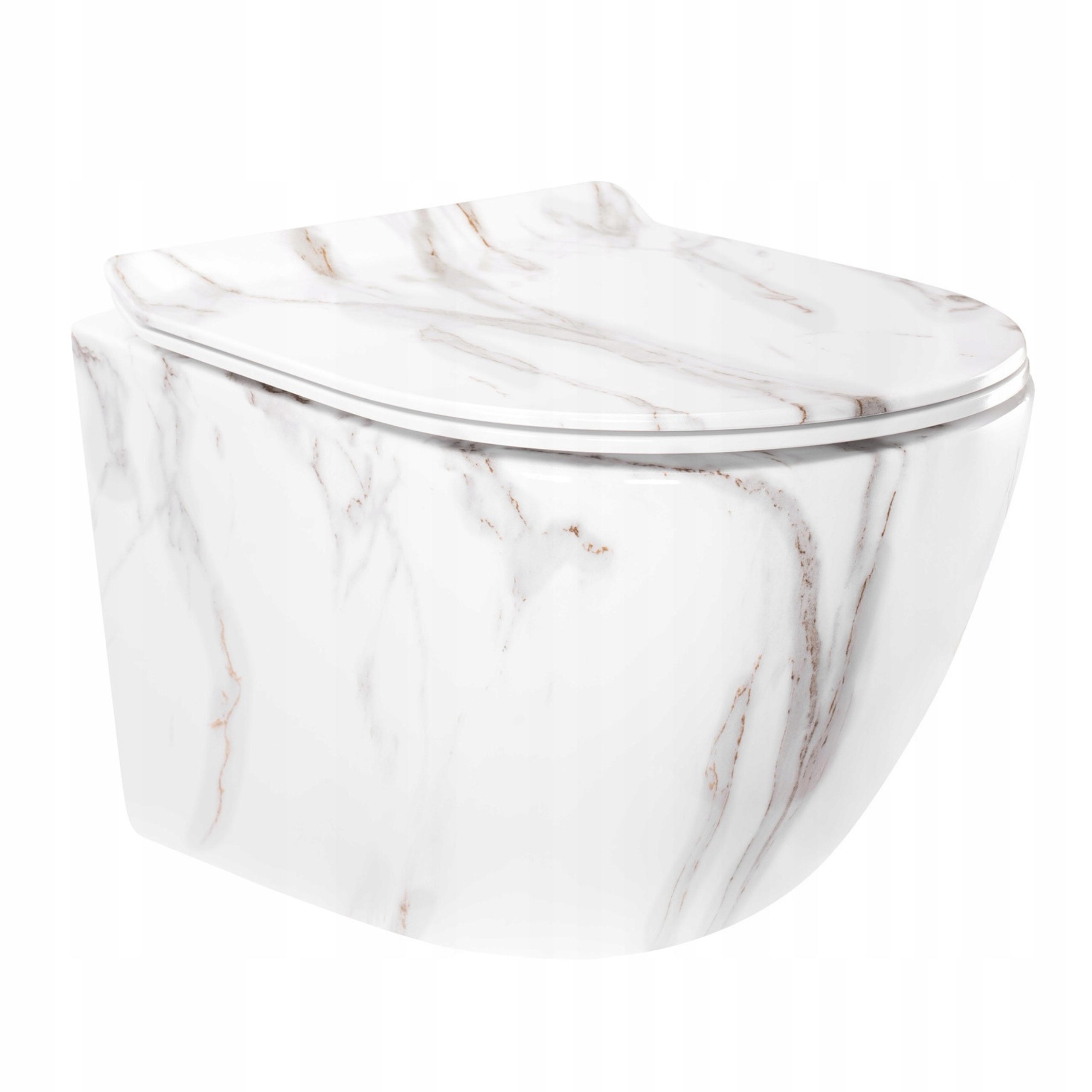 Závěsná Wc Mísa Rea Wc Carter Tornado Aiax Shiny Imitace Kamene