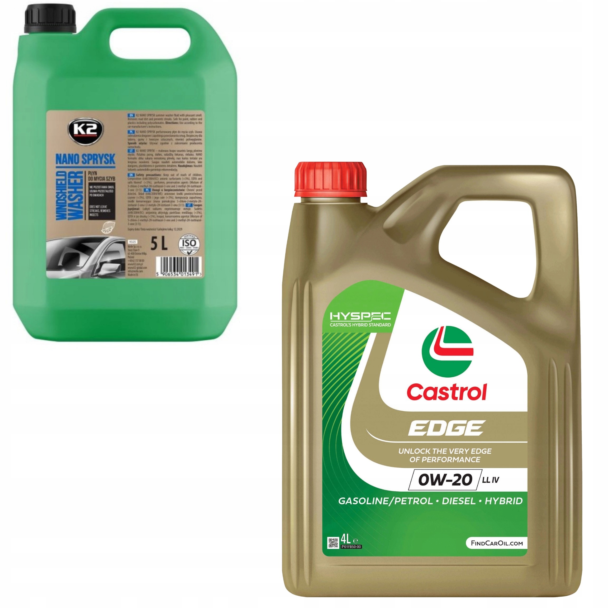 Castrol Edge 0W-20 LL IV 4L K2 Nano sprej 5L