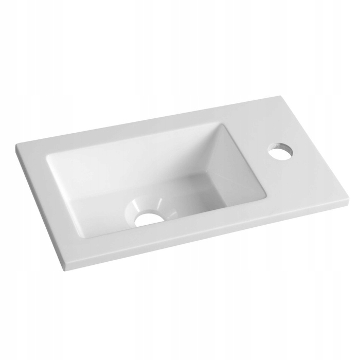 Aqualine Kompozitné umývadlo 40x22 cm biele LM420