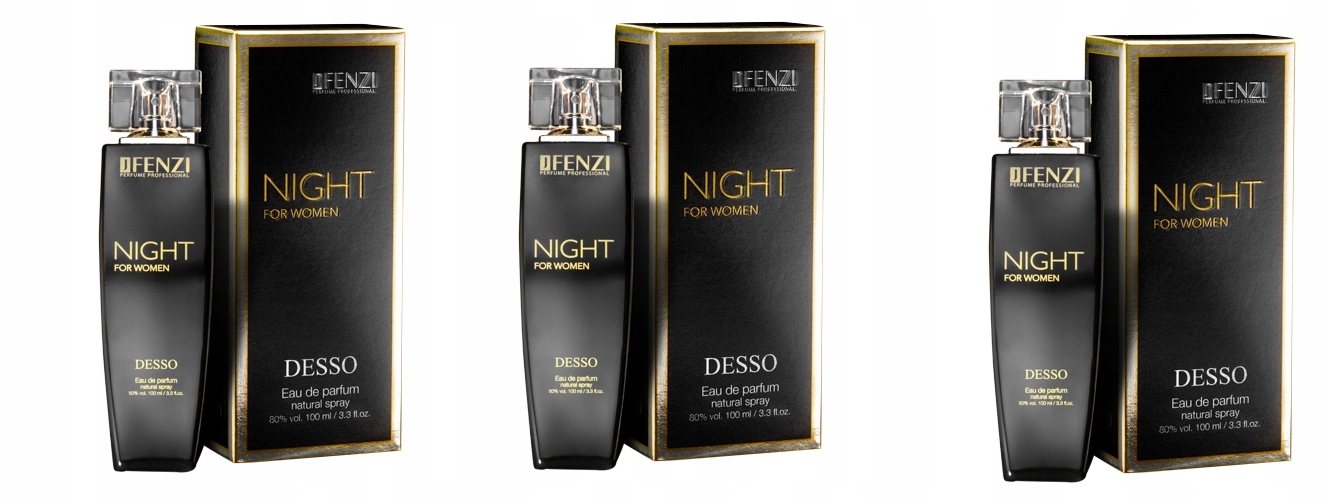 JFenzi Desso Night 3x100 ml dámská parfémovaná voda